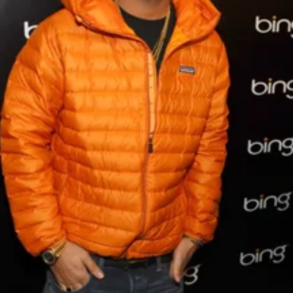 Patagonia Men's Orange Puffer Jacket